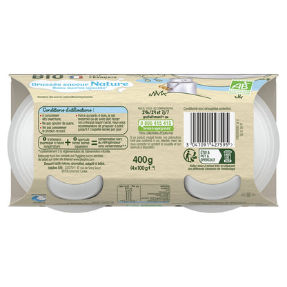 Baby Milk Dessert From 6 Months Stirred Plain No Added Sugars BLEDINA Organic Harvests