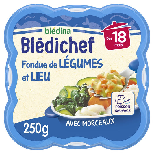 Baby Dish From 18 Months Vegetable Fondue and Place Blédichef BLEDINA