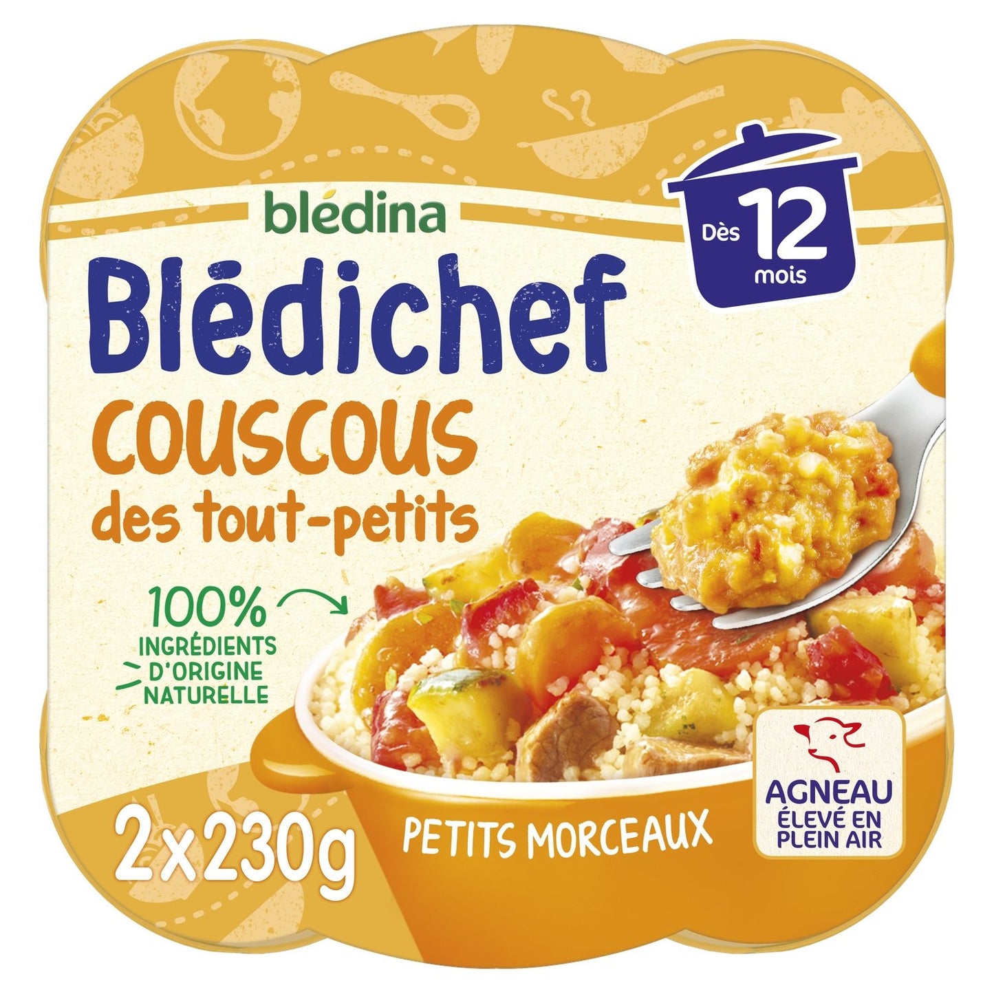Baby Dish From 12 Months Couscous Blédichef BLEDINA