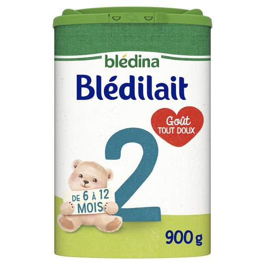 Lait Bébé en Poudre 2ème Âge Dès 6 Mois Blédilait BLEDINA la boîte de 900g
