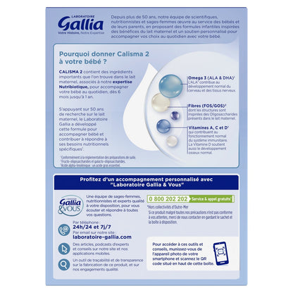 Calisma GALLIA Powdered Baby Milk 2nd Age 6-12 Months