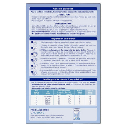Calisma GALLIA Powdered Baby Milk 1st Age 0-6 Months