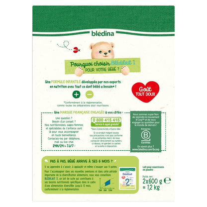 Blédilait BLEDINA Powdered Baby Milk 1st Age From Birth