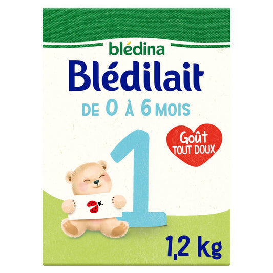 Lait Bébé en Poudre 1er Âge Dès la Naissance Blédilait BLEDINA la boite de 1,2kg