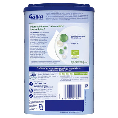 Bio Calisma GALLIA Babymilchpulver 1. Lebensjahr ab Geburt