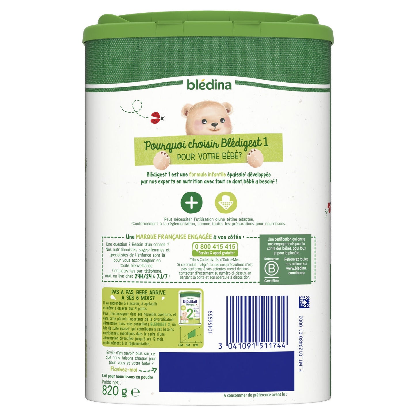 Blédigest BLEDINA Powdered Baby Milk 1st Age From Birth