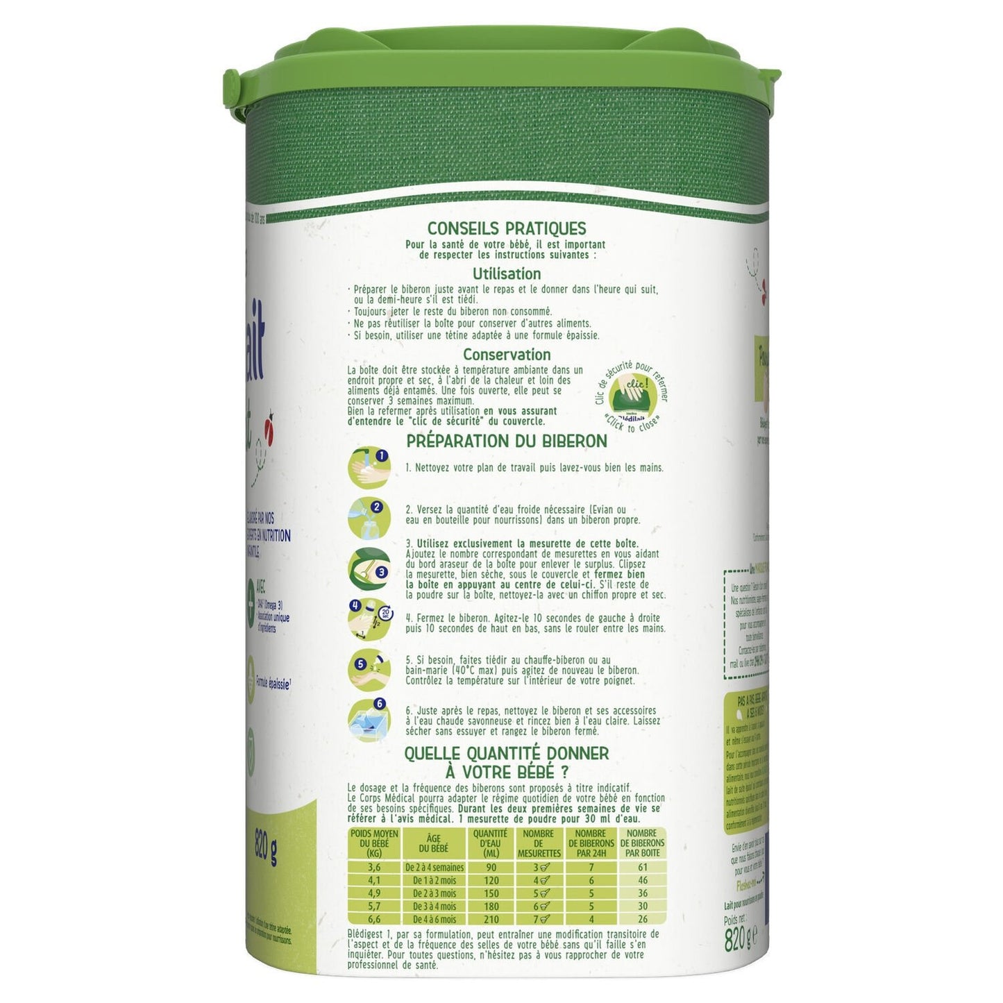 Blédigest BLEDINA Powdered Baby Milk 1st Age From Birth