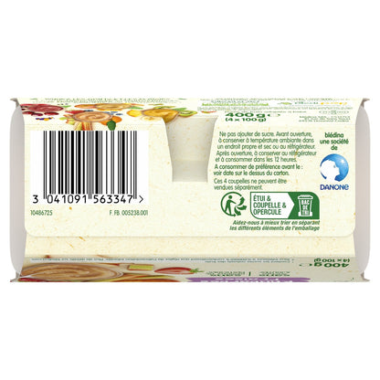 Compotes Bébé Dès 8 Mois Pommes Rhubarbes Fraises BLEDINA