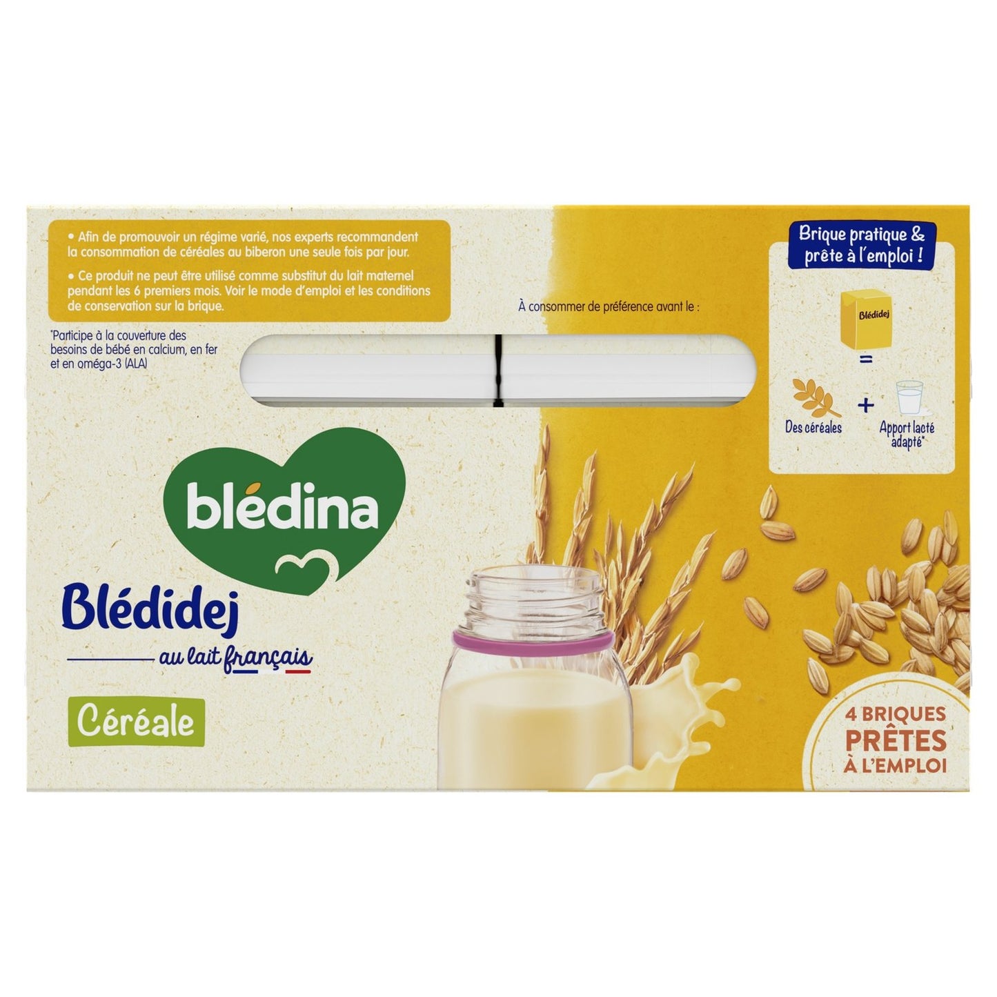 Céréales Bébé Dès 6 Mois Saveur Céréales Blédidej BLEDINA