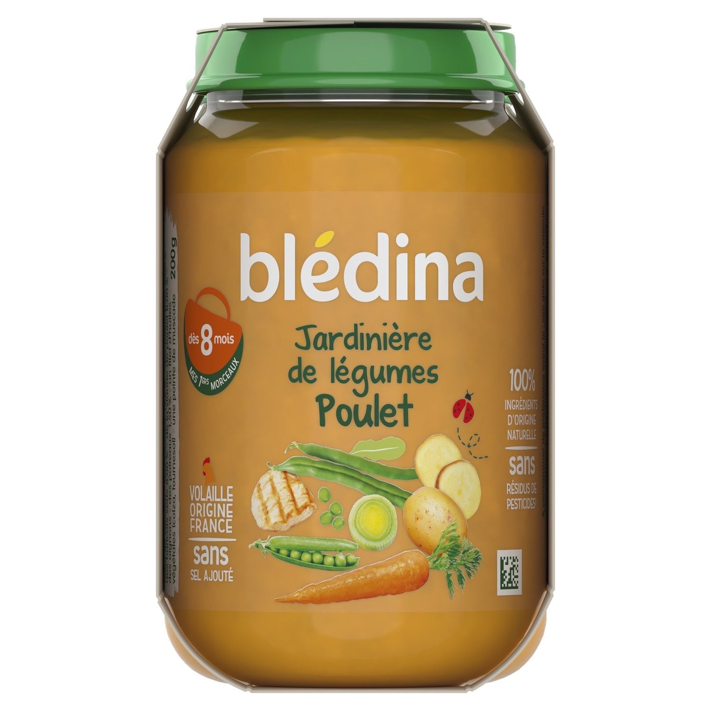 Plat Bébé Dès 8 Mois Jardinière de Légumes Poulet BLEDINA