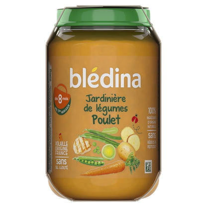 Plat Bébé Dès 8 Mois Jardinière de Légumes Poulet BLEDINA