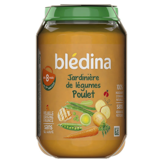 Plat Bébé Dès 8 Mois Jardinière de Légumes Poulet BLEDINA