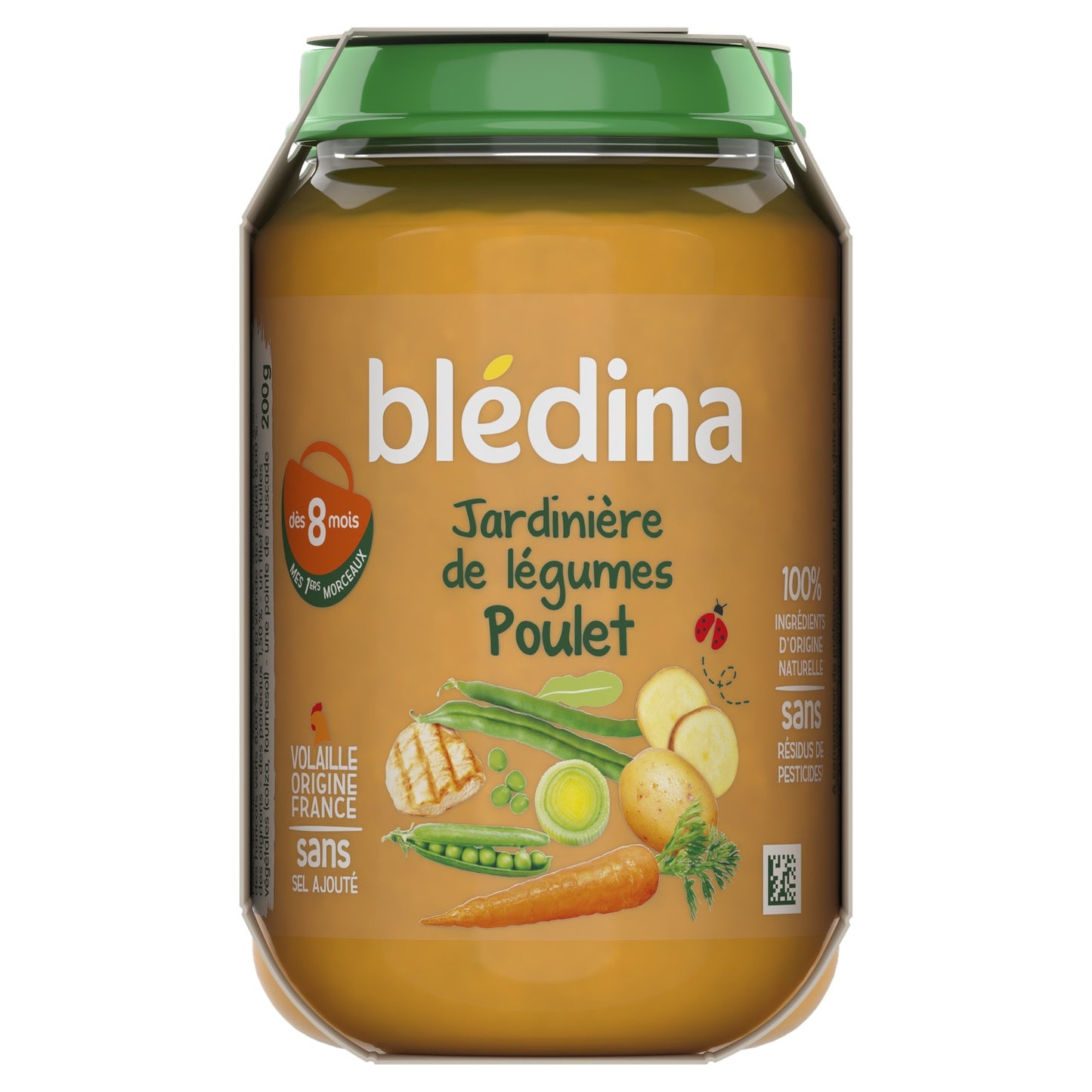 Plat Bébé Dès 8 Mois Jardinière de Légumes Poulet BLEDINA