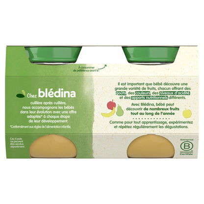 Baby Compote From 4-6 Months Apples Pear BLEDINA