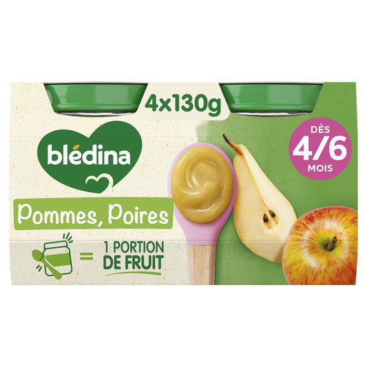 Baby Compote From 4-6 Months Apples Pear BLEDINA