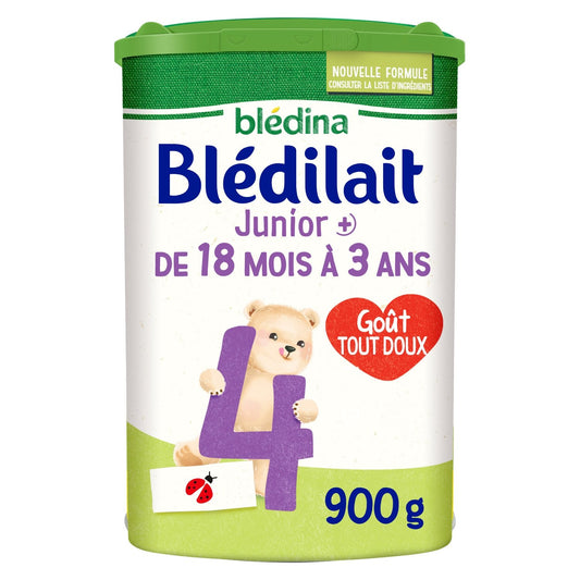 Lait Bébé en Poudre 4ème Âge Dès 18 Mois Blédilait Junior BLEDINA la boîte de 900g
