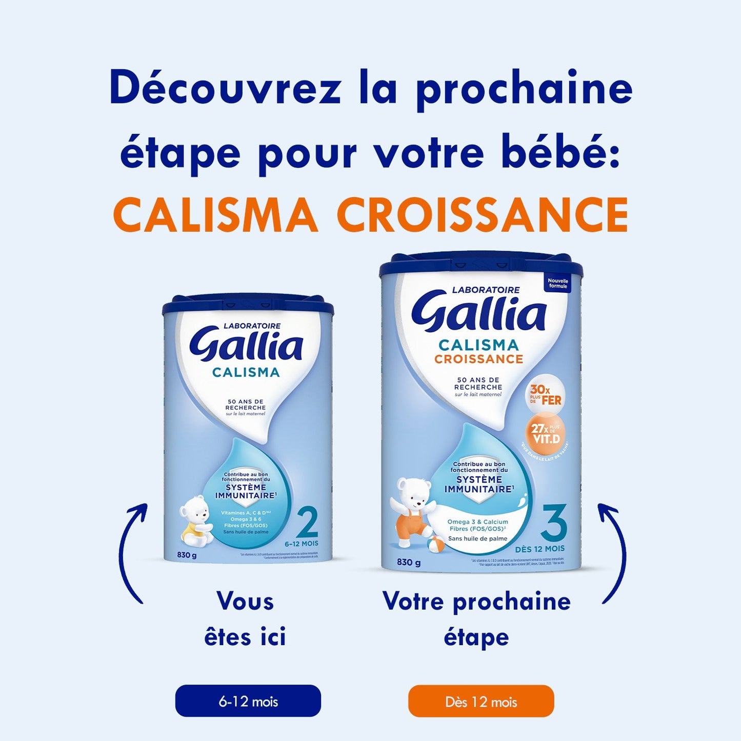 Calisma GALLIA Powdered Baby Milk 2nd Age 6-12 Months