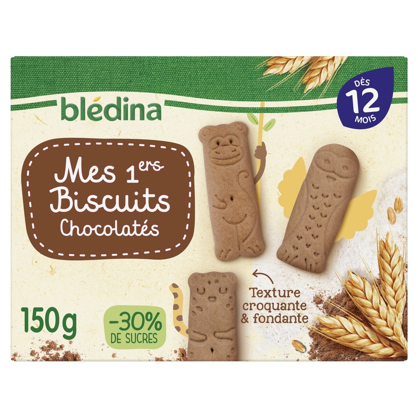 BLEDINA Chocolate Baby Biscuits from 12 Months