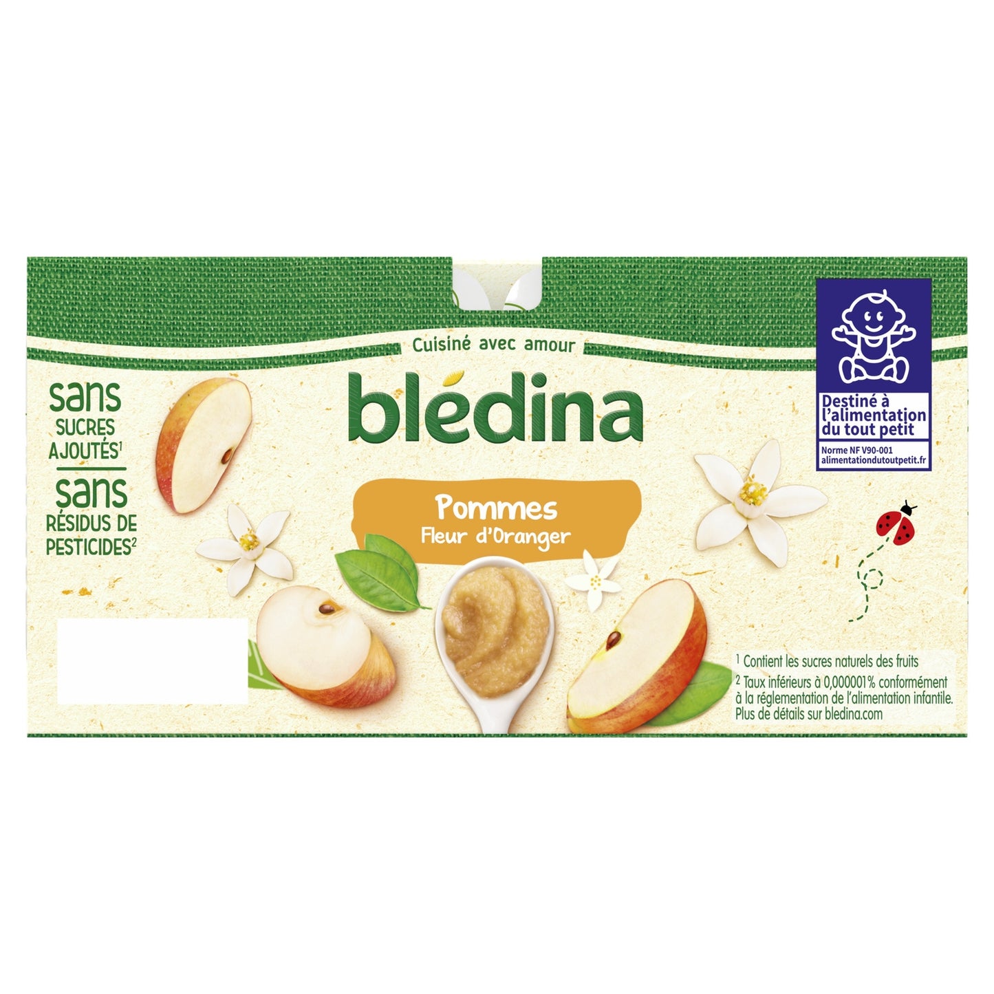 Babykompott ab 8 Monaten Apfel Orangenblüte BLEDINA