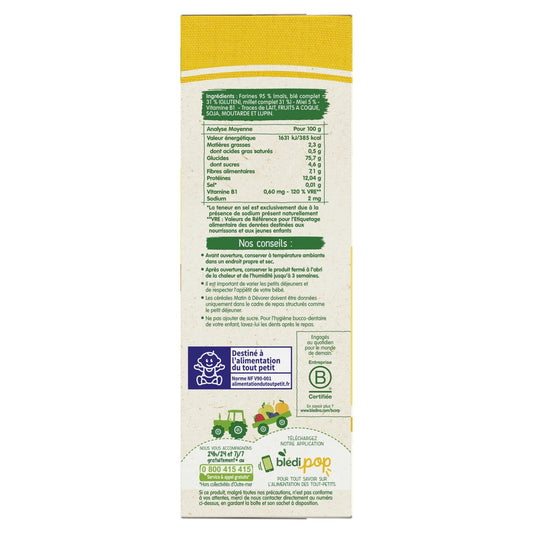 BLEDINA Mini Morning Baby Cereals from 15 Months with Honey