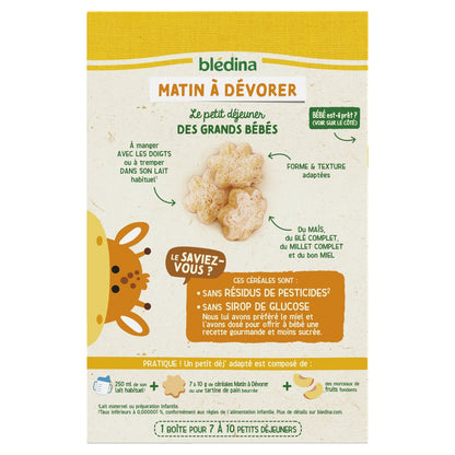 BLEDINA Mini Morning Baby Cereals from 15 Months with Honey