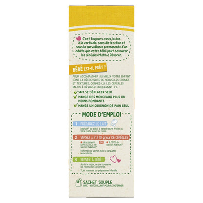 [ANTI-GASPILLAGE] Céréales Bébé Dès 15 Mois Complètes au Miel Mini Matin BLEDINA - Date de durabilité minimale : 12/08/2025