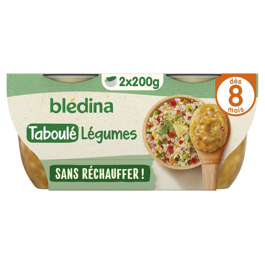 Baby Dish From 8 Months Tabbouleh of Small Vegetables Ready to Eat BLEDINA