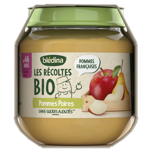 Baby Food Pots From 4-6 Months Apples Pears Strawberries Pineapple Les Récoltes Bio BLEDINA