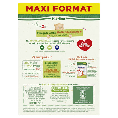 Baby Milk Powder 3rd Age From 12 Months Growth + BLEDINA
