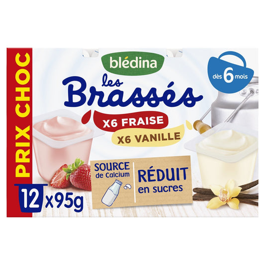 BLEDINA Strawberry Vanilla Baby Dessert from 6 Months