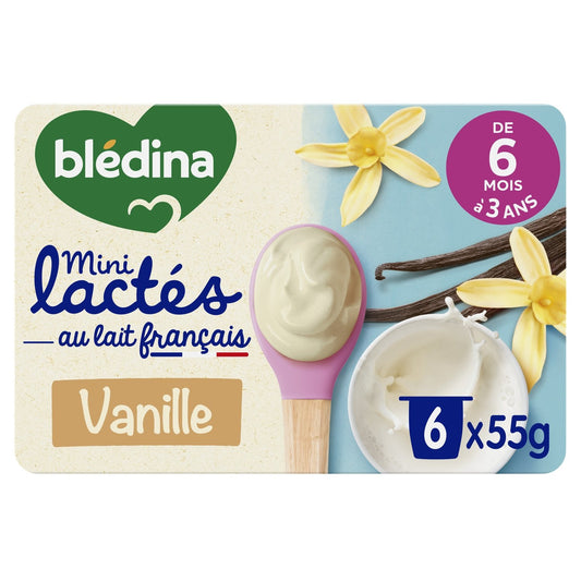 Yaourt Mini Bébé Lacté Dès 6 Mois BLEDINA le paquet de 6x55g