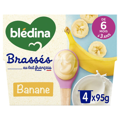 Yaourts brassés bébé Banane de 6 mois à 3 ans BLEDINA 