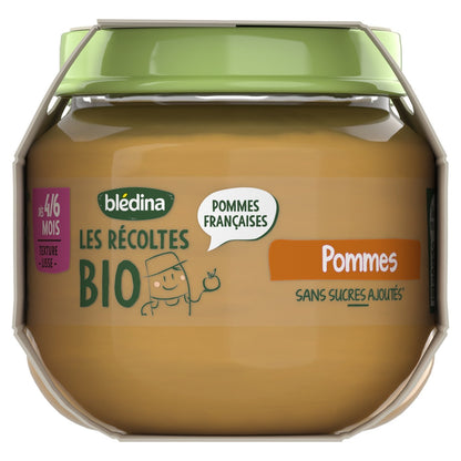 Organic Apple Fruit Puree for Babies from 4/6 Months BLEDINA