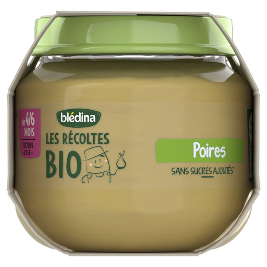 Organic Pear Fruit Puree for Babies from 4/6 Months BLEDINA