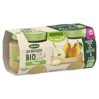 Organic Pear Fruit Puree for Babies from 4/6 Months BLEDINA