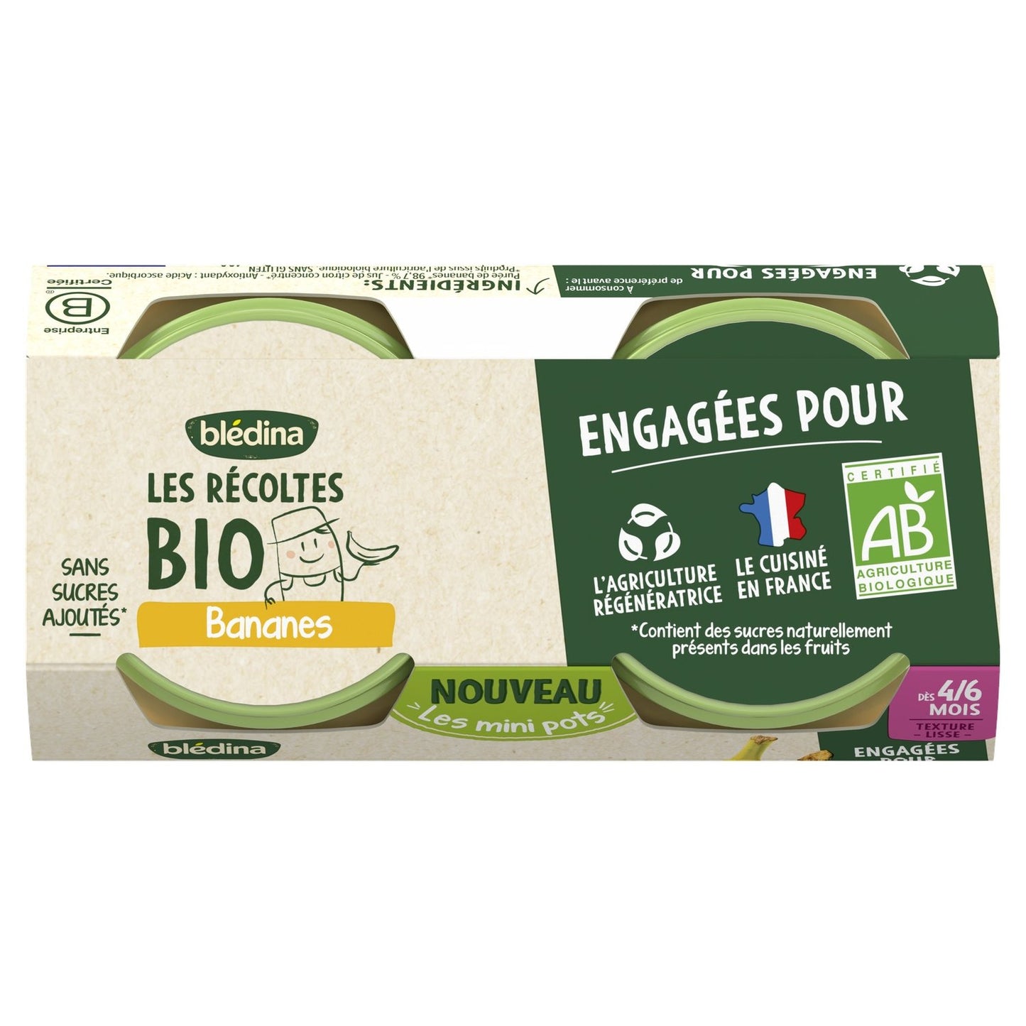 Organic Banana Puree From 4-6 Months BLEDINA