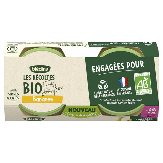 Organic Banana Puree From 4-6 Months BLEDINA