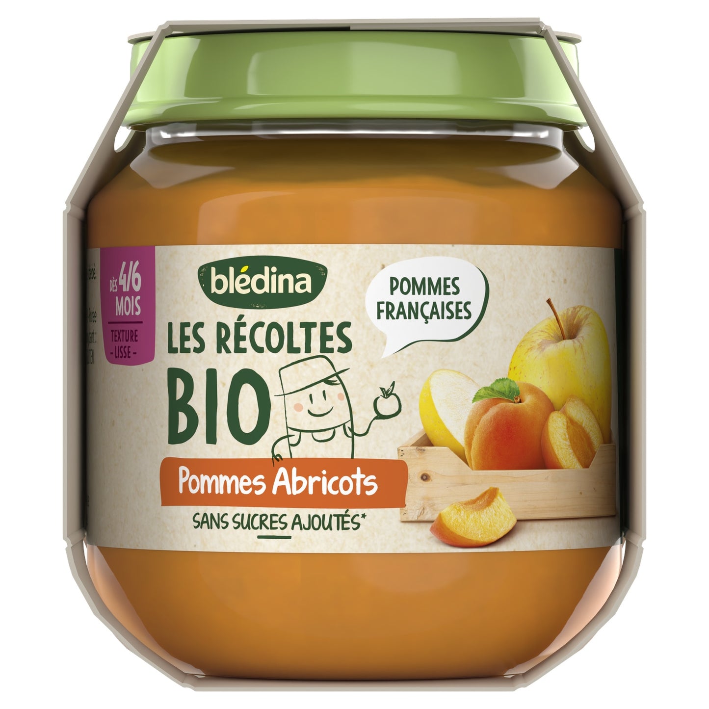 BLEDINA Baby Fruit Puree Apples Apricots From 4/6 Months