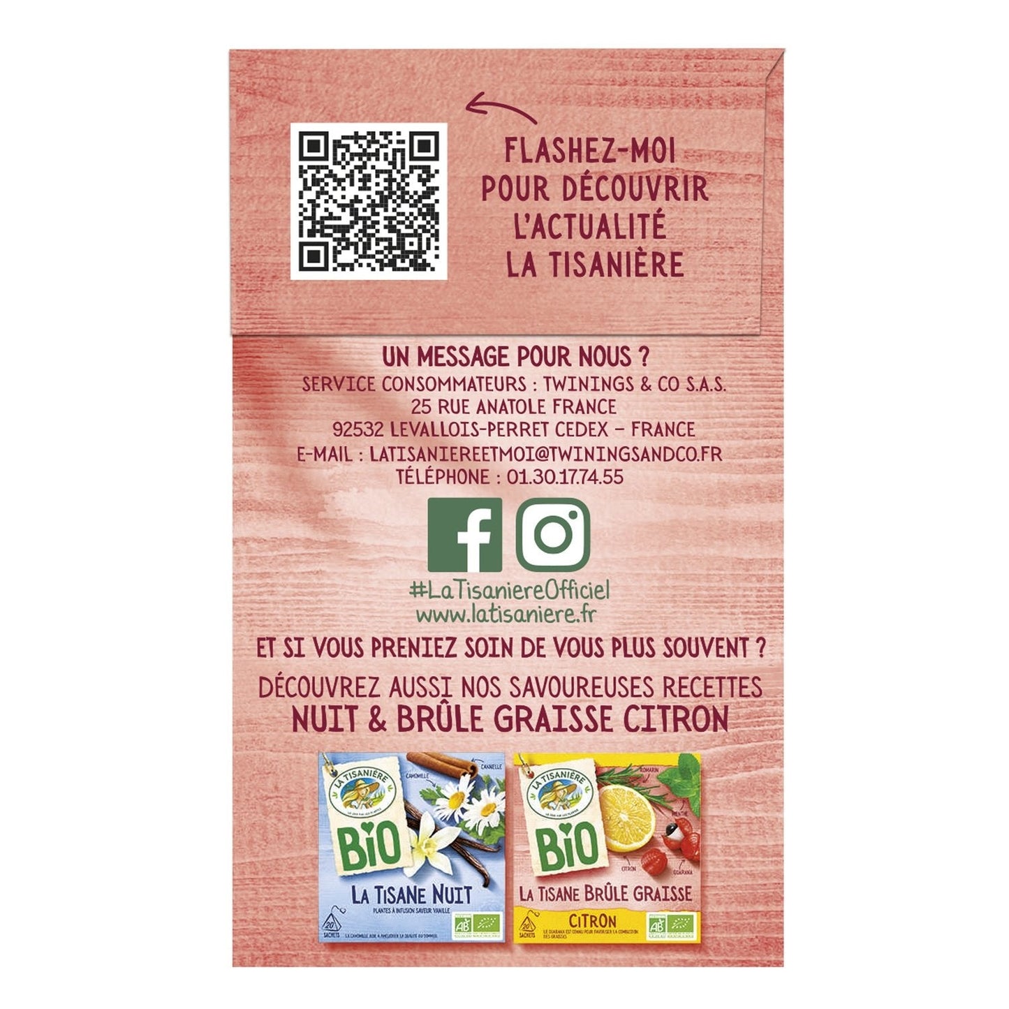 [ANTI-GASPILLAGE] Infusion Brule Graisse Bio LA TISANIERE - Date de durabilité minimale : 29/05/2025