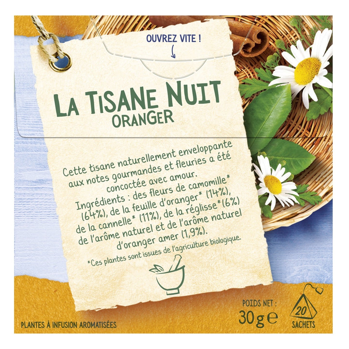 Organic Night Orange Infusion LA TISANIERE