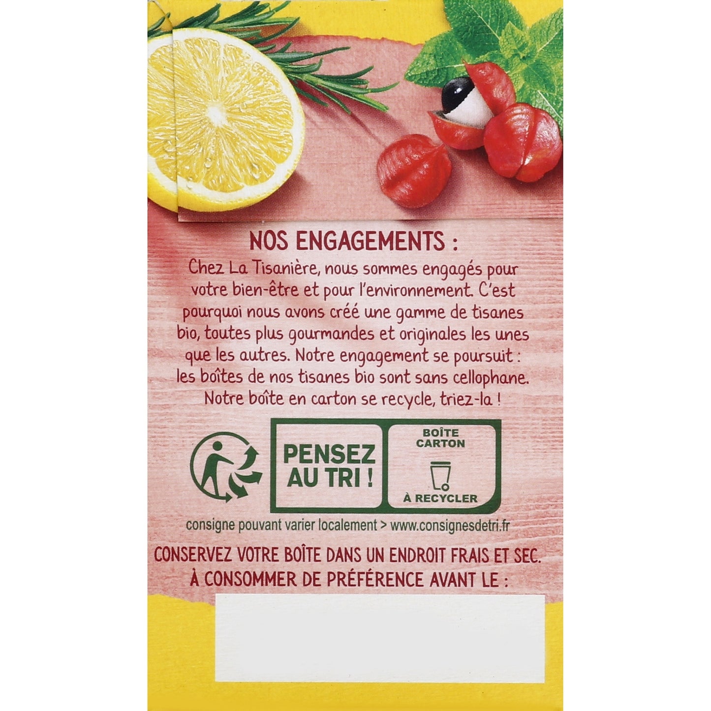 Infusion Citron Brûle Graisse Bio LA TISANIERE