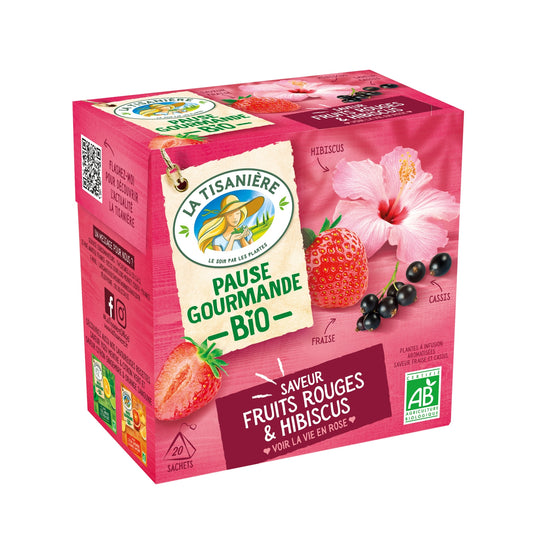 Organic Red Fruit Hibiscus Infusion LA TISANIERE