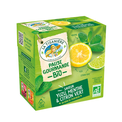 Organic Yuzu Mint Lime Infusion LA TISANIERE
