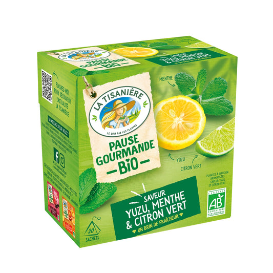 Organic Yuzu Mint Lime Infusion LA TISANIERE