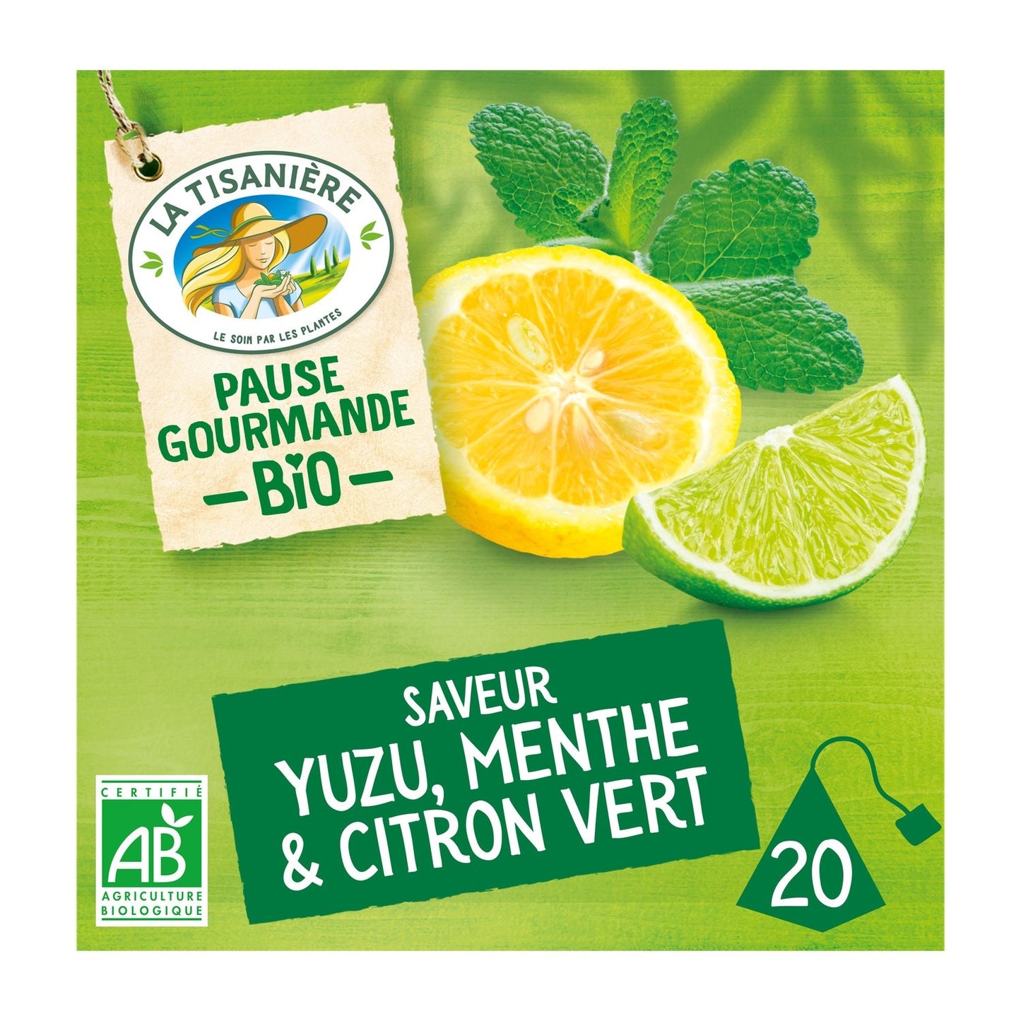 Organic Yuzu Mint Lime Infusion LA TISANIERE