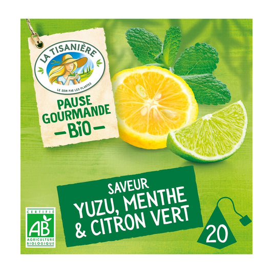 Organic Yuzu Mint Lime Infusion LA TISANIERE