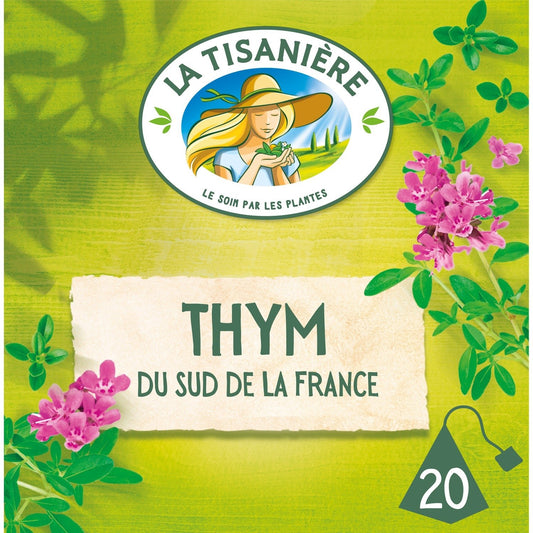 Thym du Sud de la France LA TISANIERE la boite de 22g