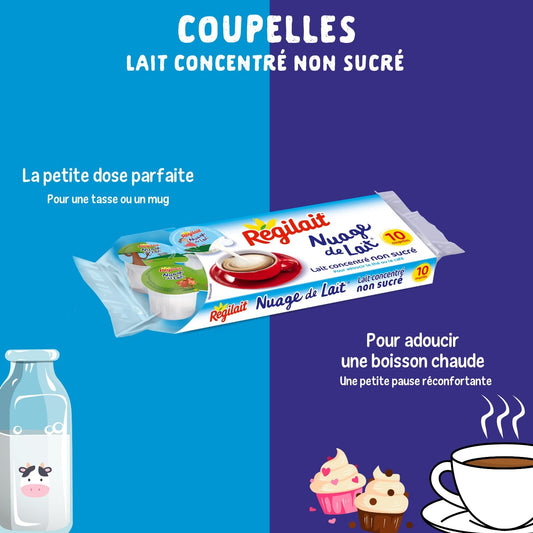 Unsweetened Condensed Milk REGILAIT Milk Cloud