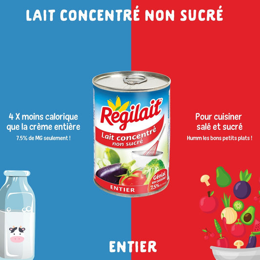 REGILAIT Whole Unsweetened Condensed Milk