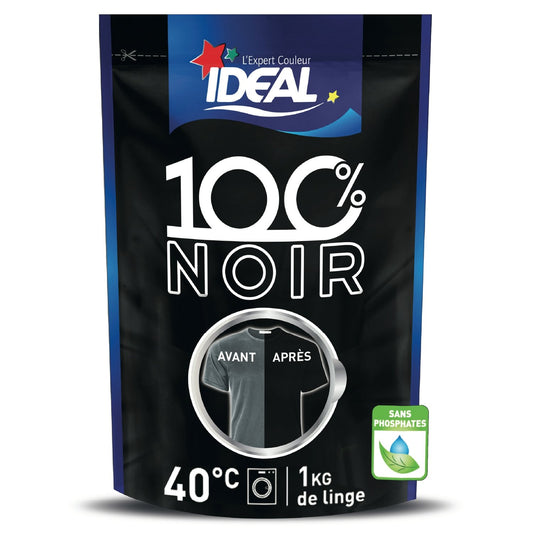 Teinture Textile 100% Noir IDEAL le sachet de 400 g